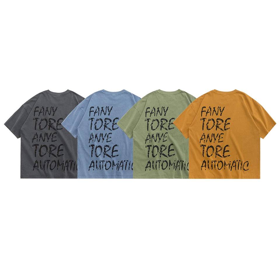 เสื้อยืดโอเวอร์ไซส์สีพื้นแนวสตรีท by inflation